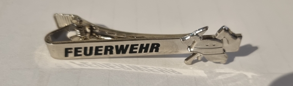 Krawattennadel "FEUERWEHR" silber